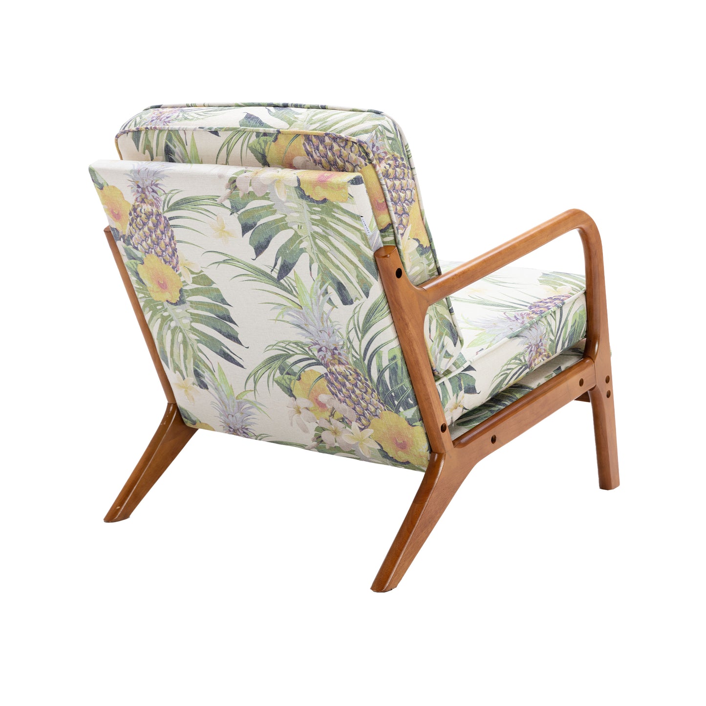 La Paz, Wood Frame Armchair,  Modern Accent Lounge Chair