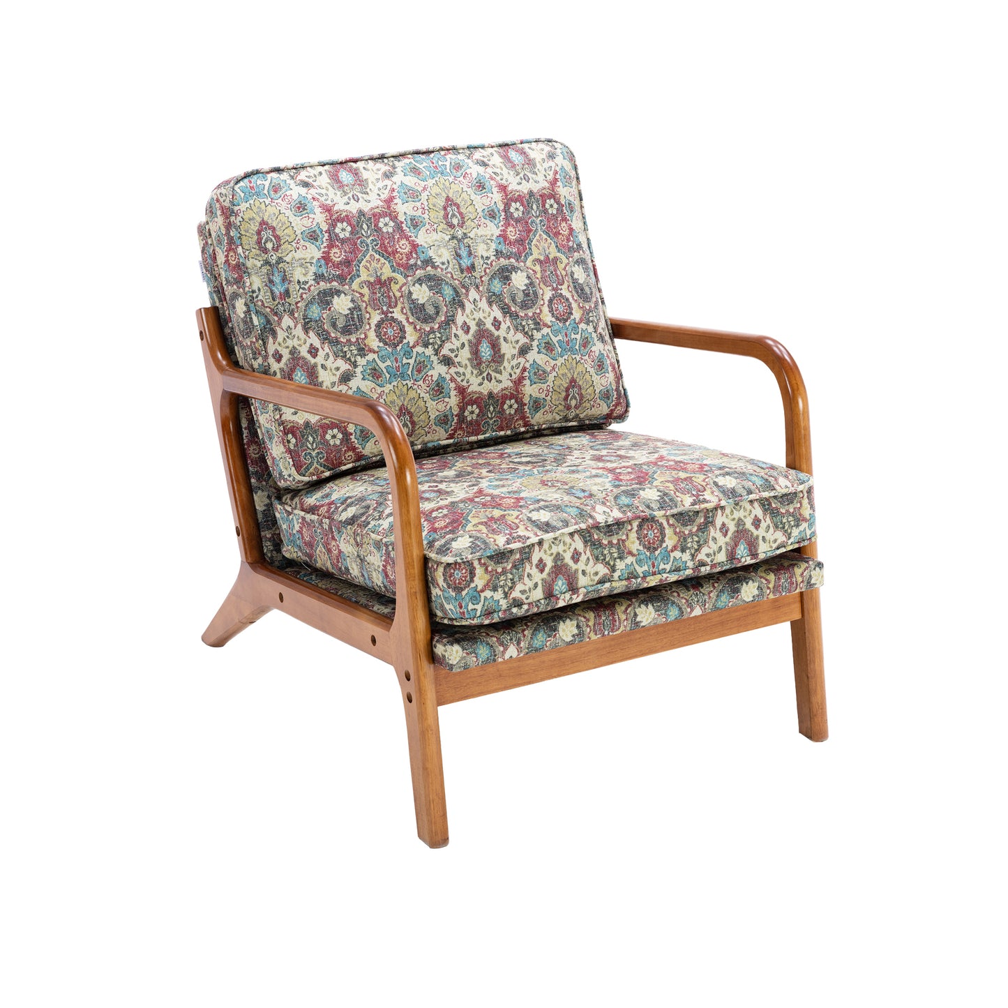 Gipsy, Solid Wood Frame Armchair for Living Room