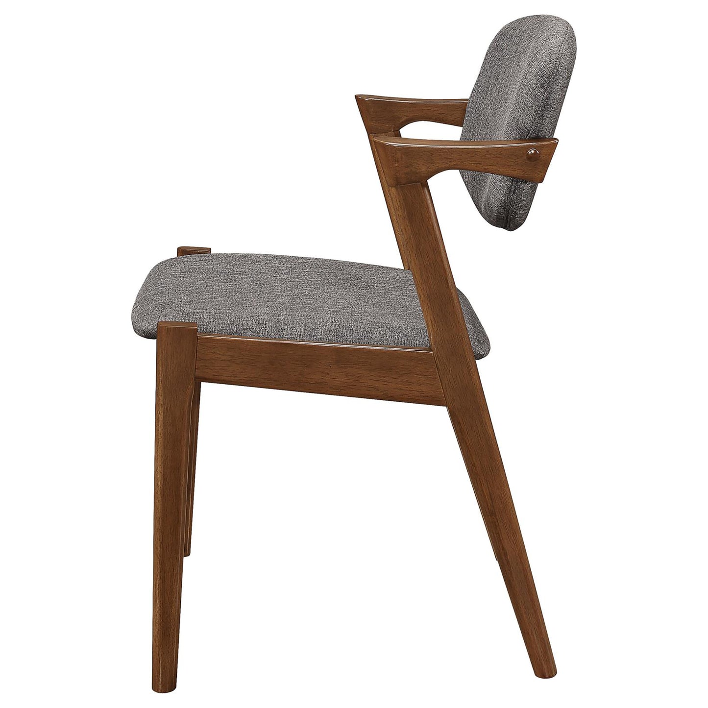 "JUNO" Dark Walnut Dining Chair in Mid-Century Modern(Set of 2)