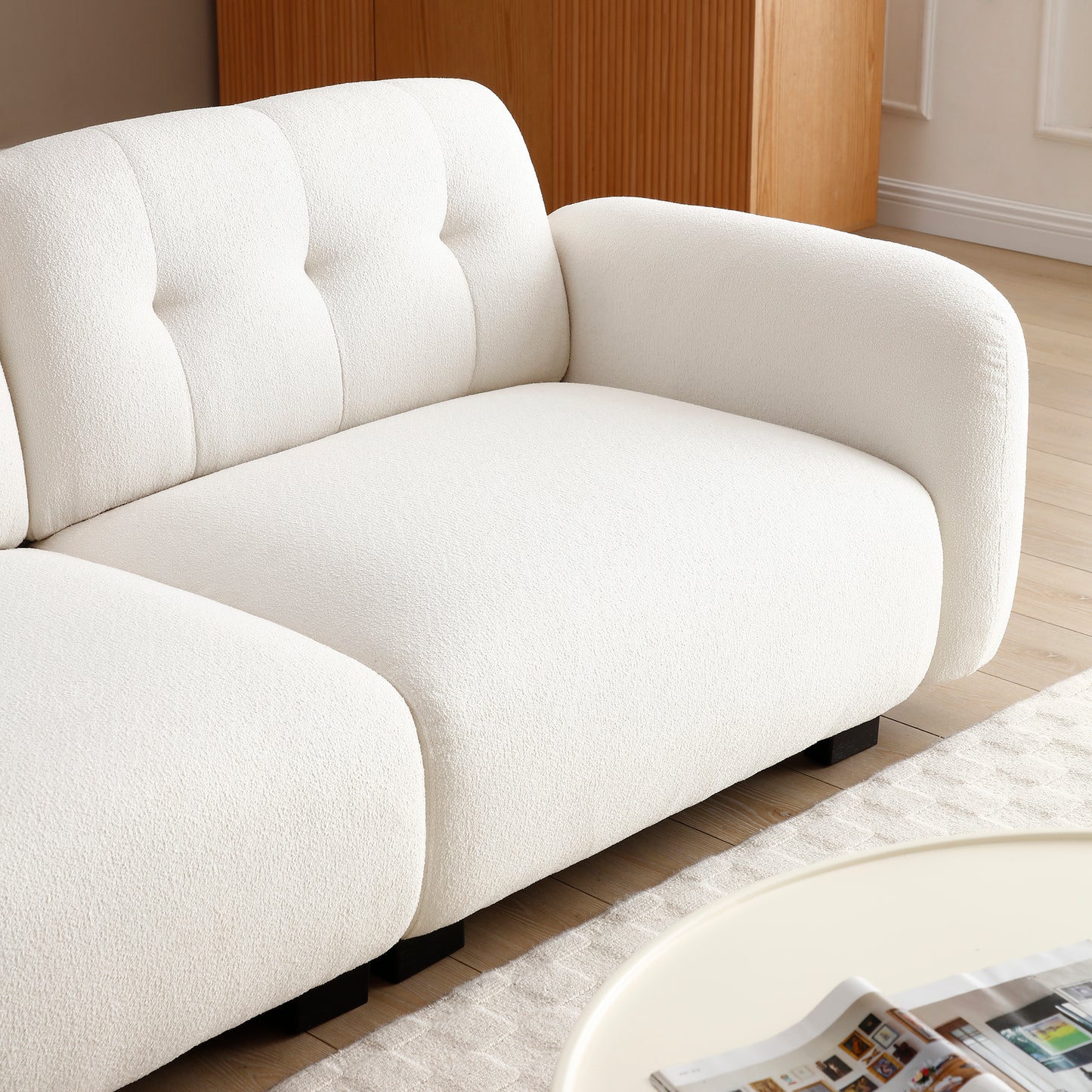 "Nirvana" Modern Upholstered Love Seat Sofa