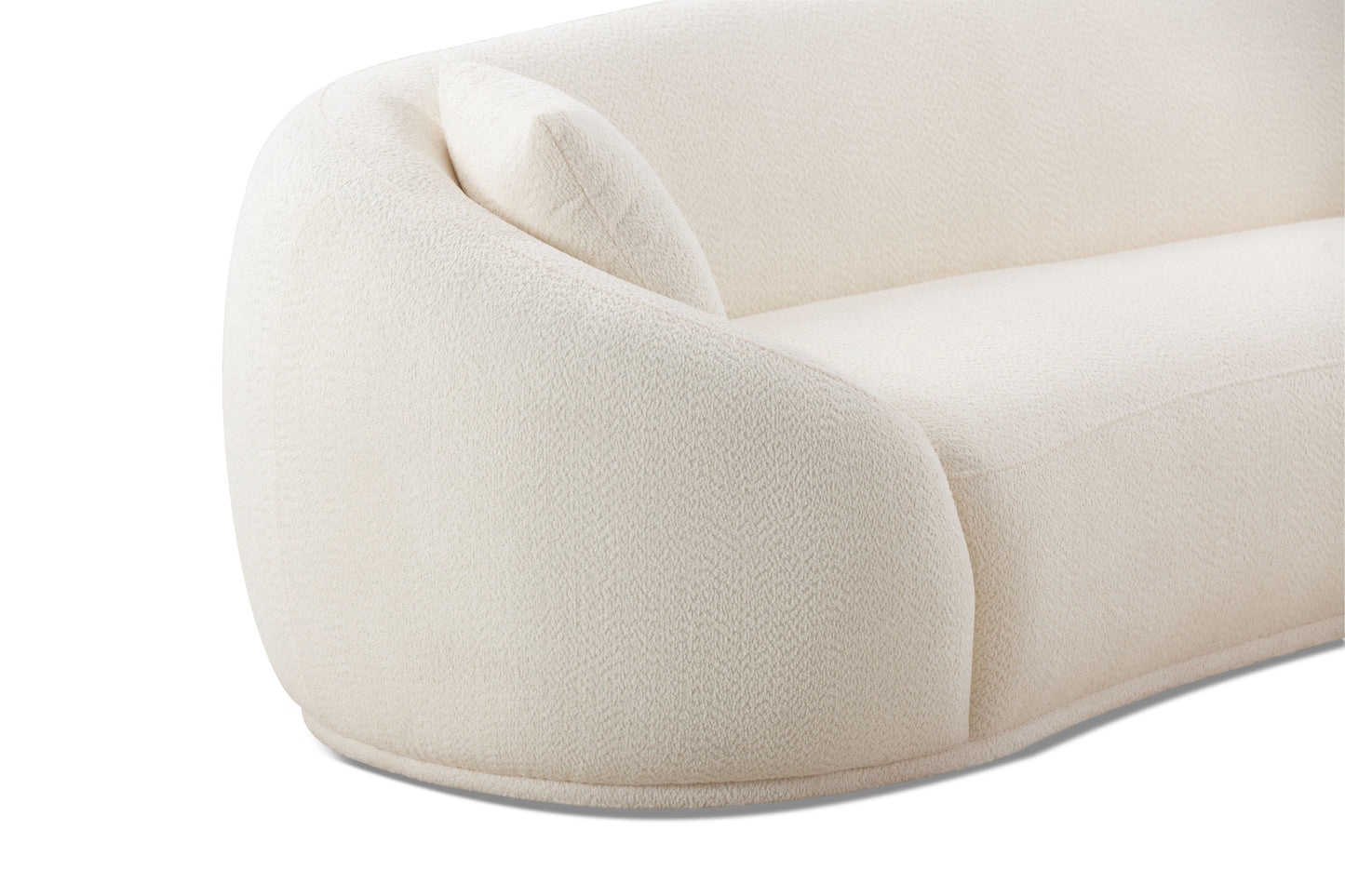 "DANIZ" 3 person Half Moon modern luxury Sofa.