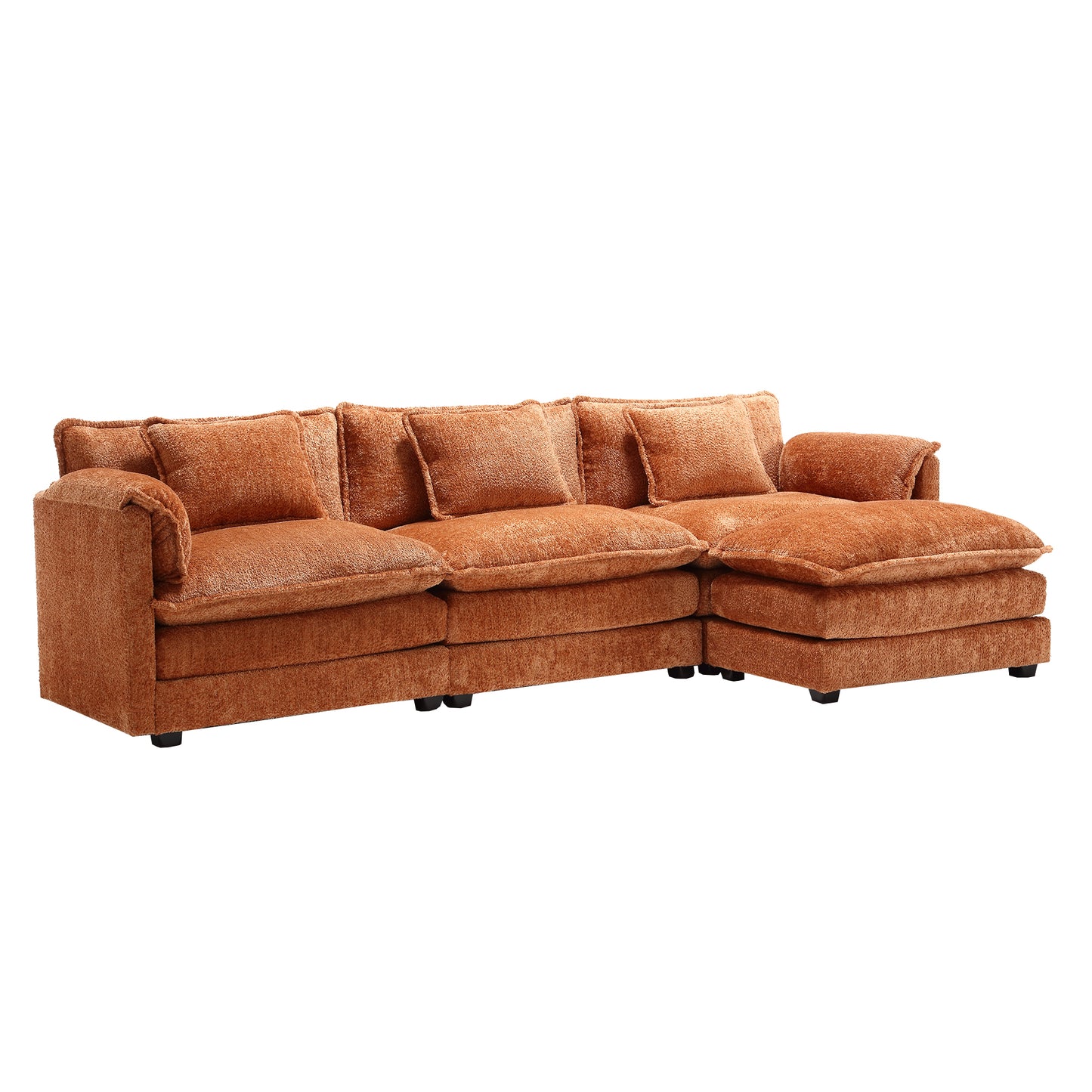 "LOUIS" Modern Sectional Chenille Sofa