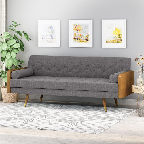 "CELINE" Mid-Century Modern Tufted Sofa