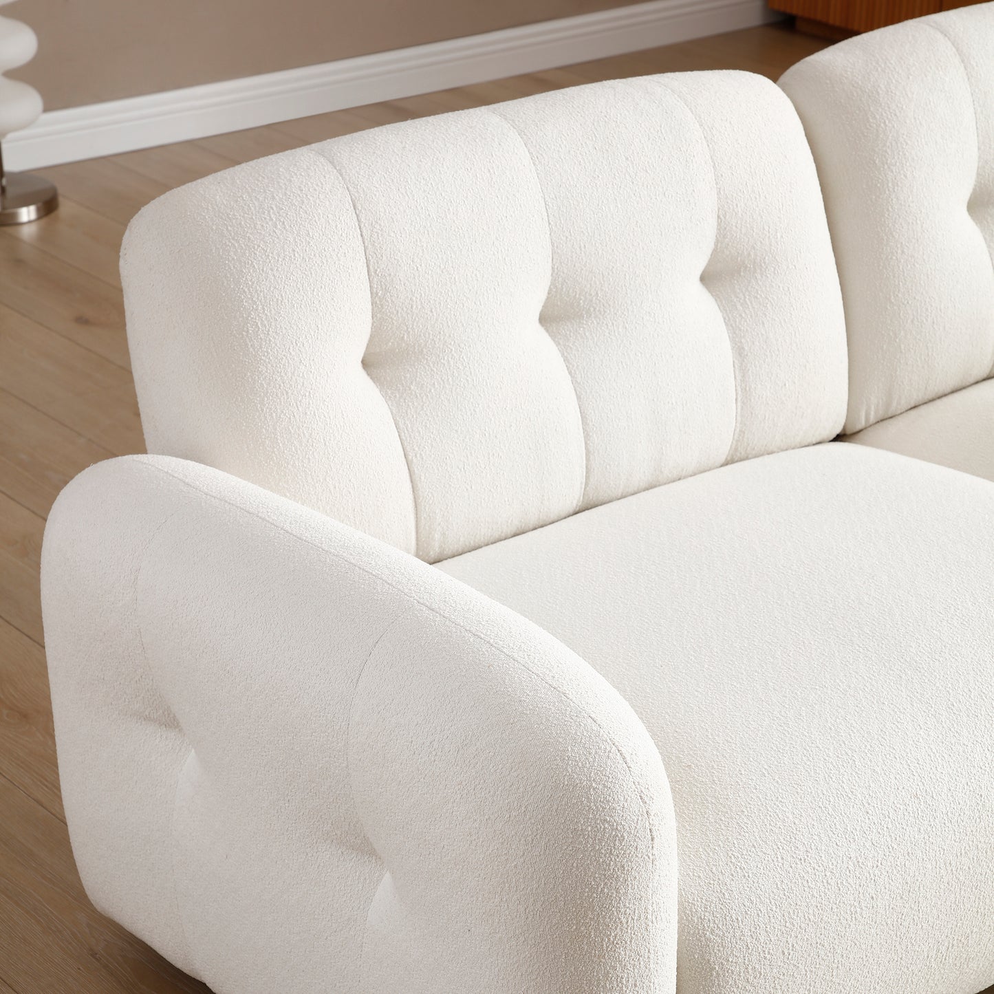 "Nirvana" Modern Upholstered Love Seat Sofa