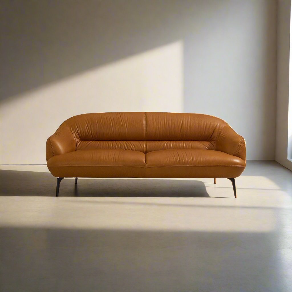 "Lorenzo" Modern Leather Couch