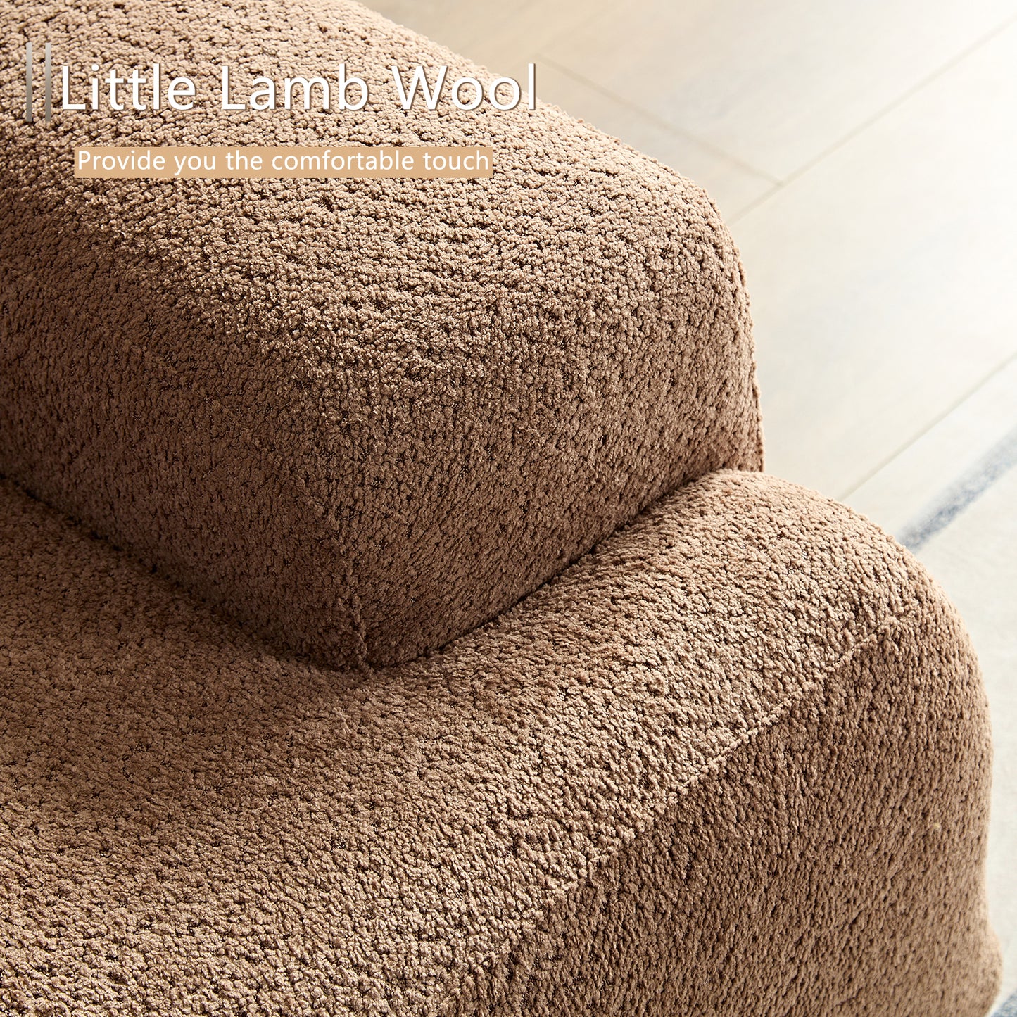 "CASABLANCA" Modern Luxury Recycled Wool Sofa