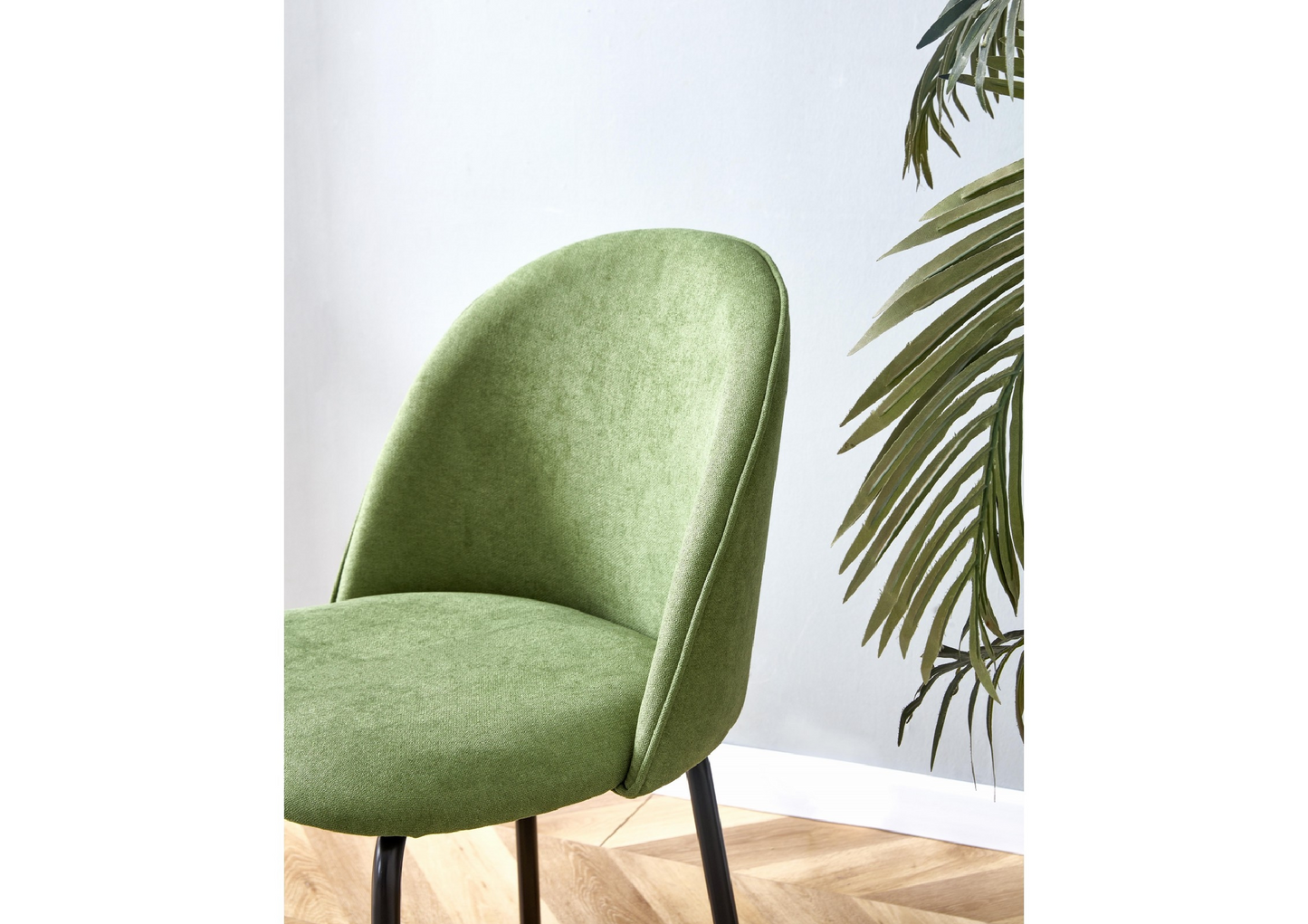 "MARVIN" Modern Dining Chair, Avocado Green. Set of 2