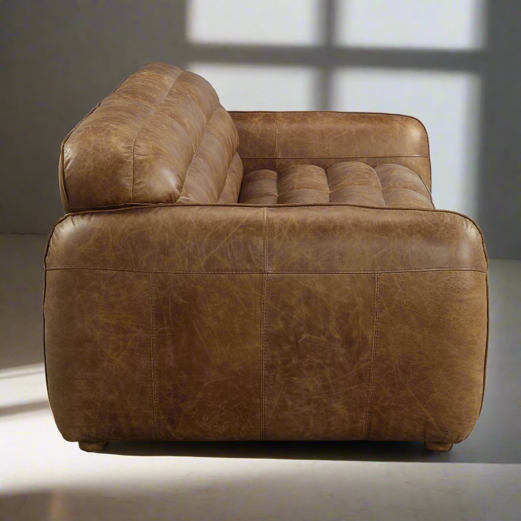 "Osman" Modern Leather Sofa