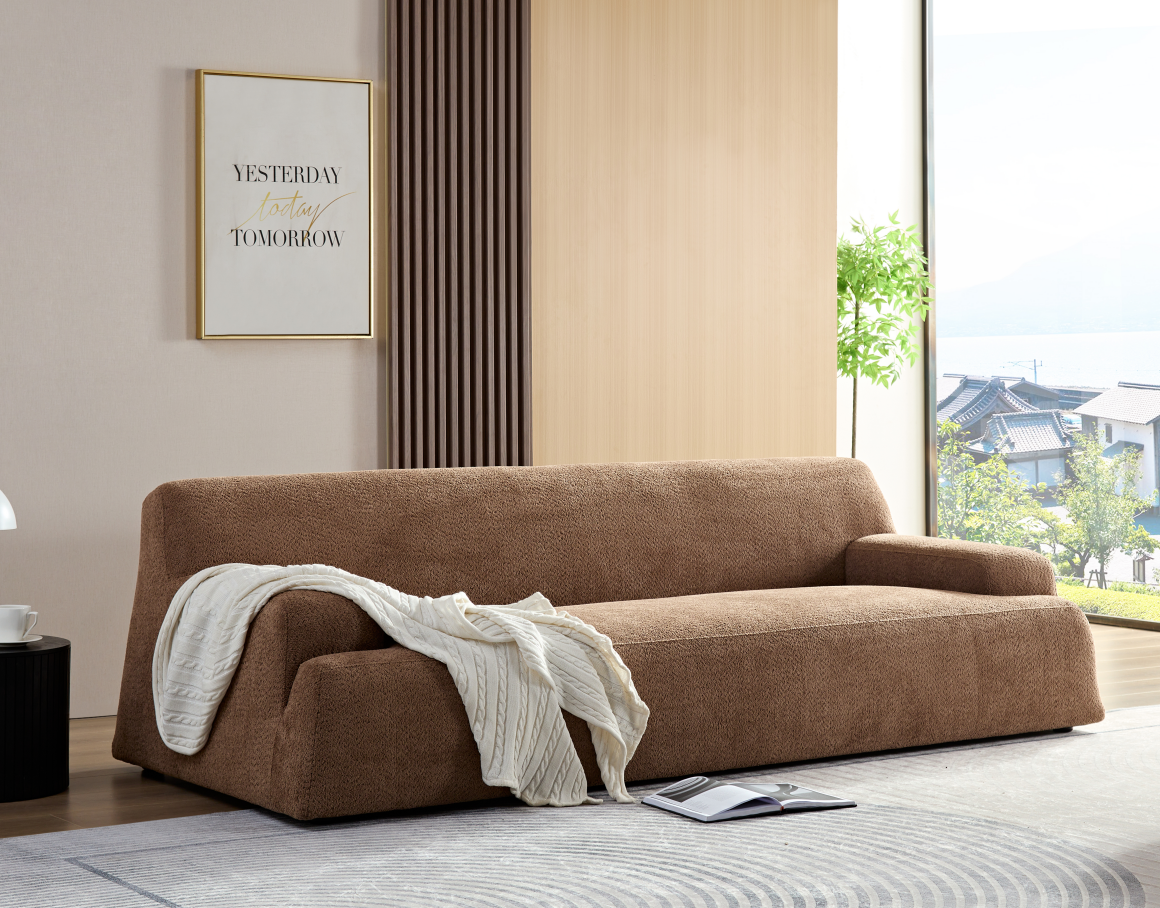 "CASABLANCA" Modern Luxury Recycled Wool Sofa