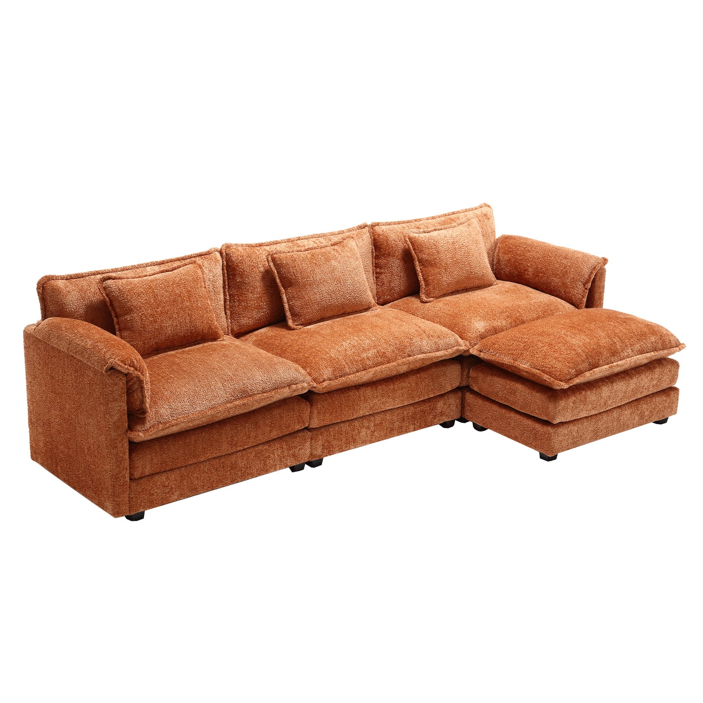 "LOUIS" Modern Sectional Chenille Sofa