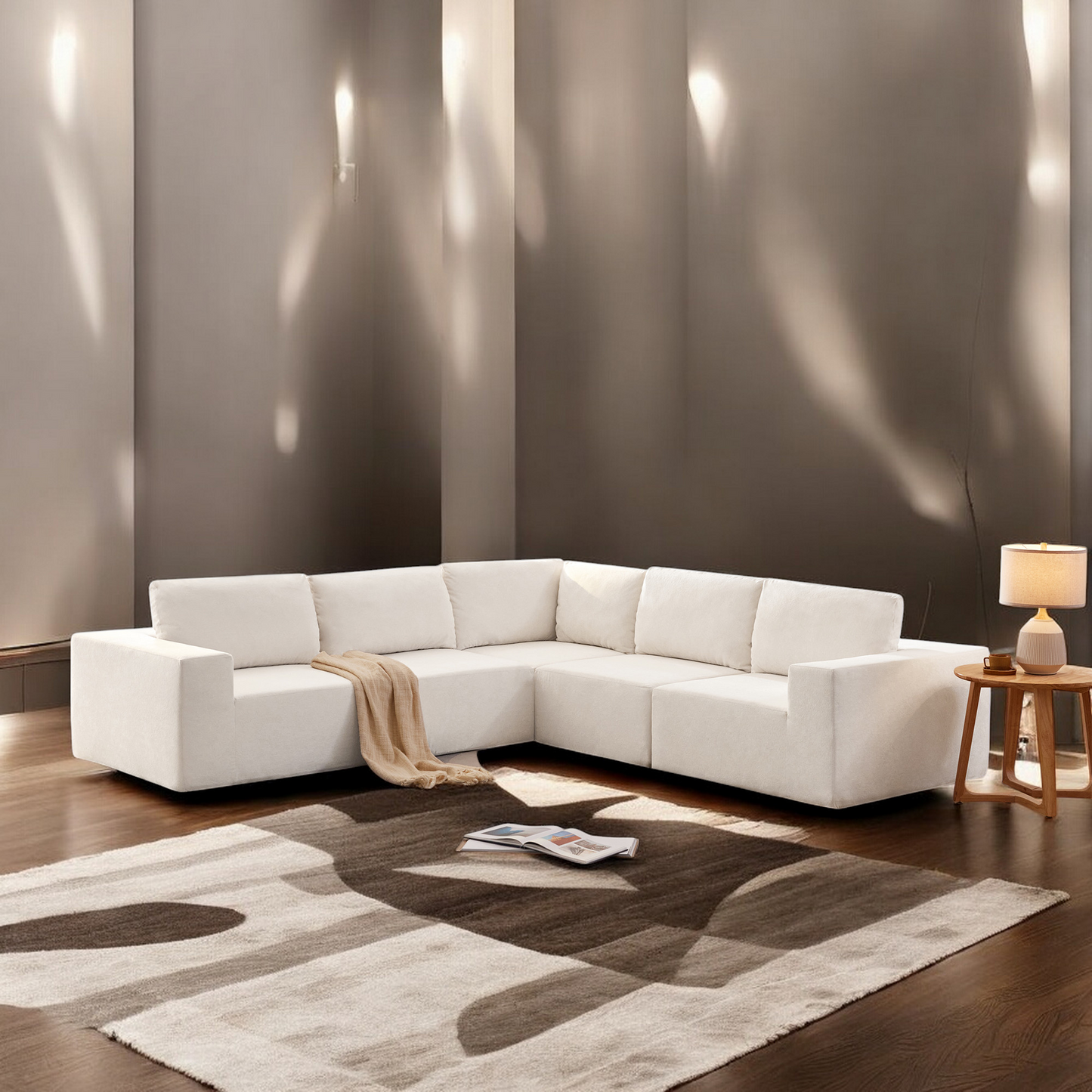 "PARKER" Modular Shaped Sectional Sofa