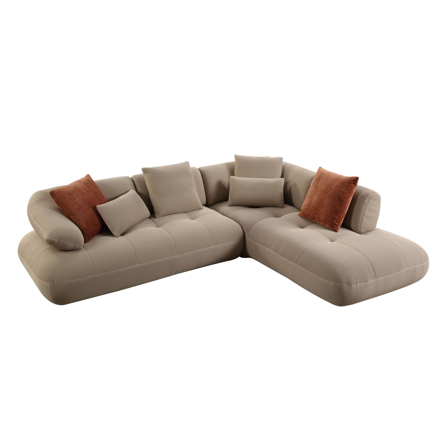 "Duran" Modern Sectional Sofa with Pillows