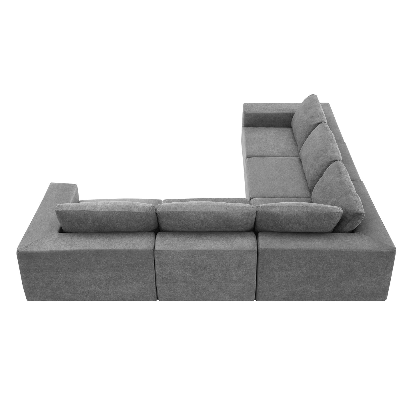 "PARKER" Modular Shaped Sectional Sofa