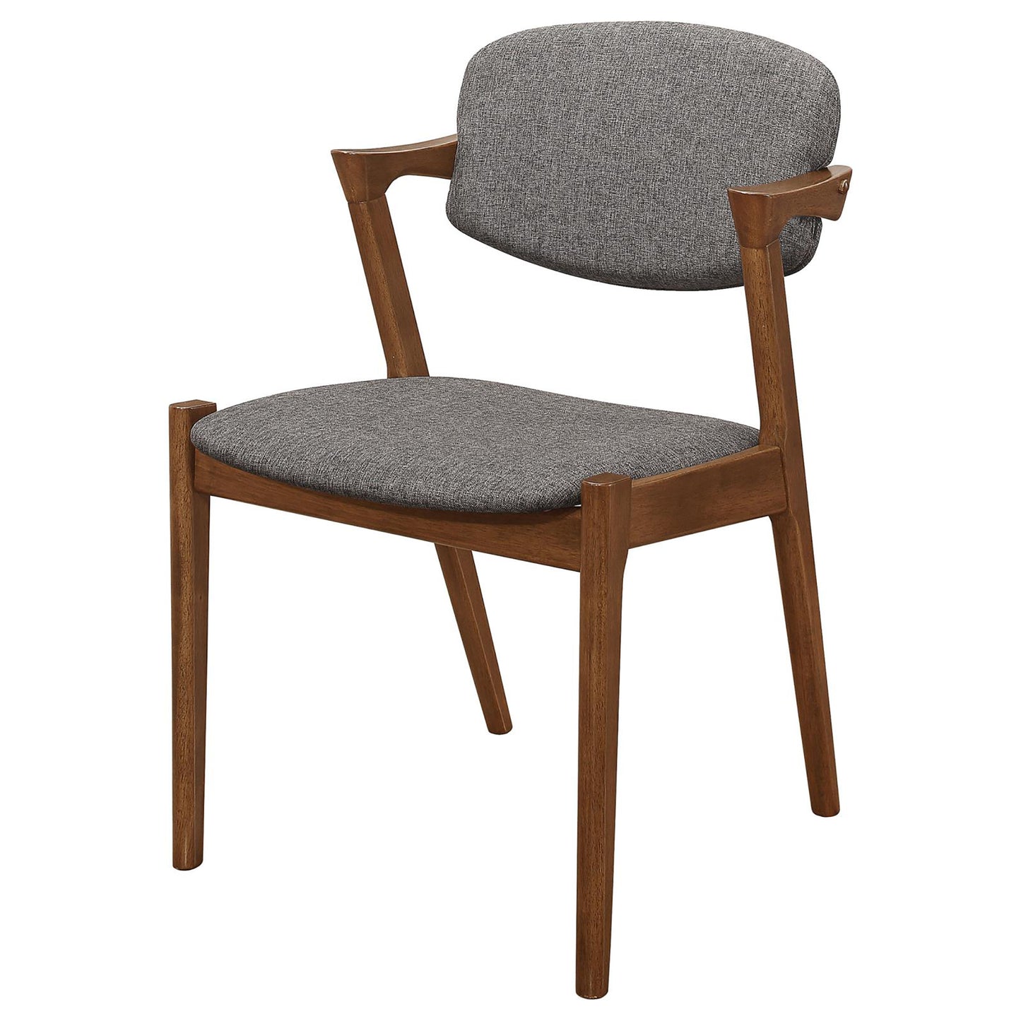 "JUNO" Dark Walnut Dining Chair in Mid-Century Modern(Set of 2)