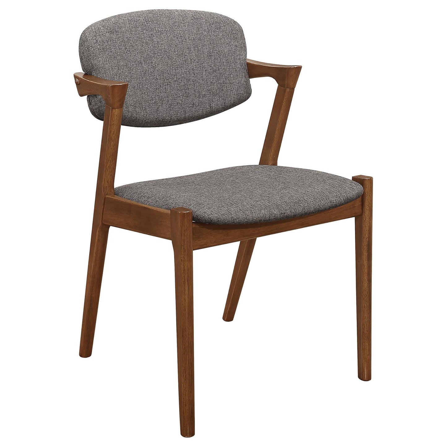 "JUNO" Dark Walnut Dining Chair in Mid-Century Modern(Set of 2)