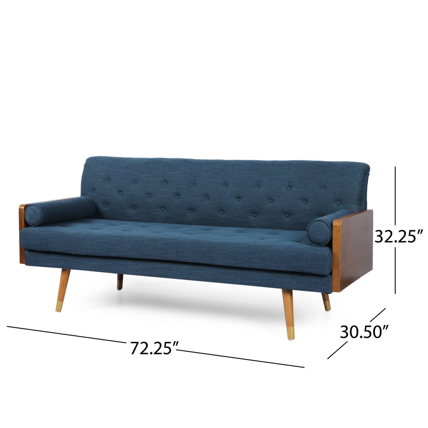 "CELINE" Mid-Century Modern Tufted Sofa