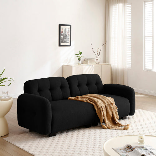 "Nirvana" Modern Upholstered Love Seat Sofa