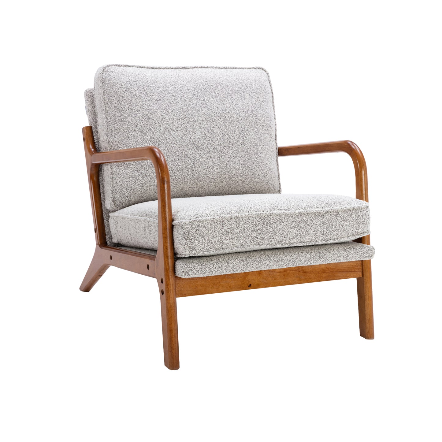 "KALAN" Wood Frame Modern Armchair