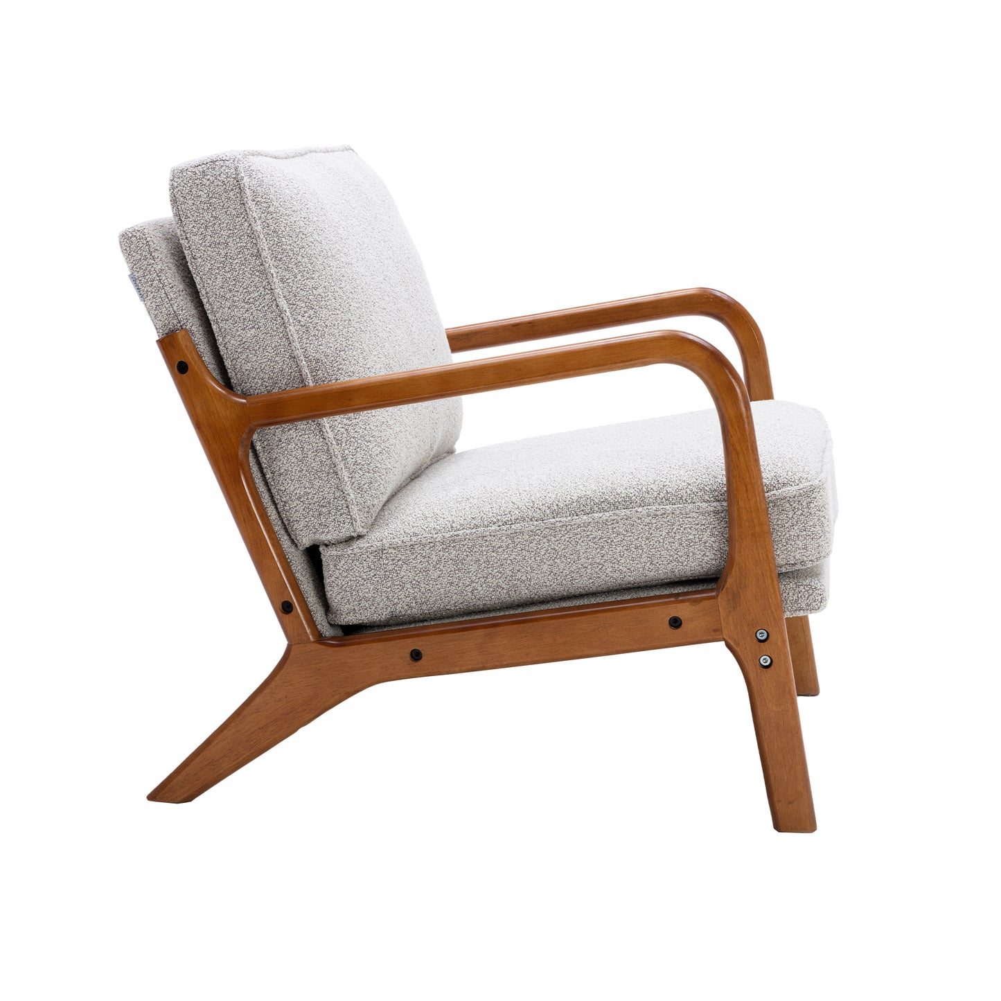 "KALAN" Wood Frame Modern Armchair