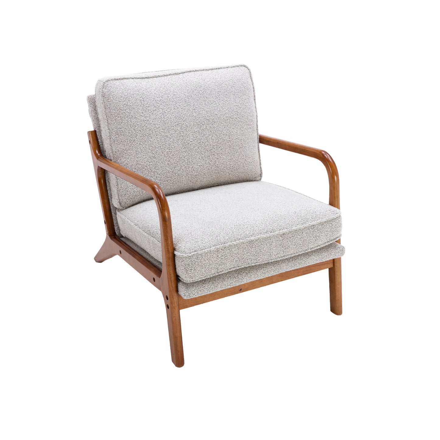 "KALAN" Wood Frame Modern Armchair